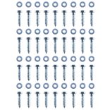 12 db L-alakú földi horganyzott acélból 5 x 5 x 50 cm