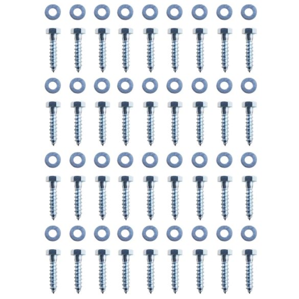 12 db L-alakú földi horganyzott acélból 5 x 5 x 50 cm
