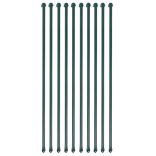 10 db zöld kerti növénytámasztó rúd 1 m