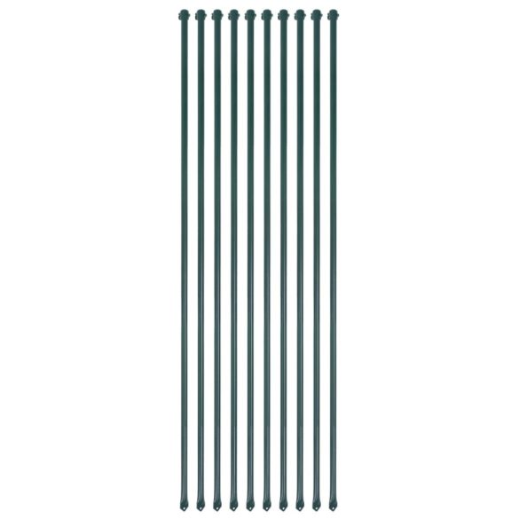 10 db zöld kerti növénytámasztó rúd 1,5 m