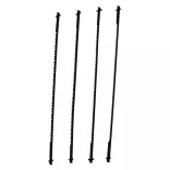 108 darabos asztali dekopírfűrész készlet 125 W 252 mm