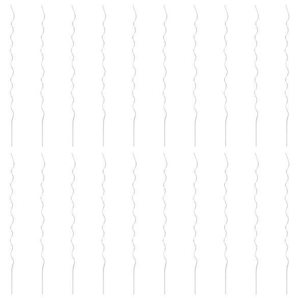 20 db spirál alakú horganyzott acél növény támaszték 170 cm