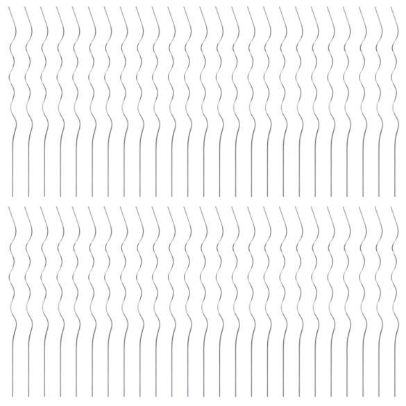 50 db spirál alakú horganyzott acél növény támaszték 110 cm