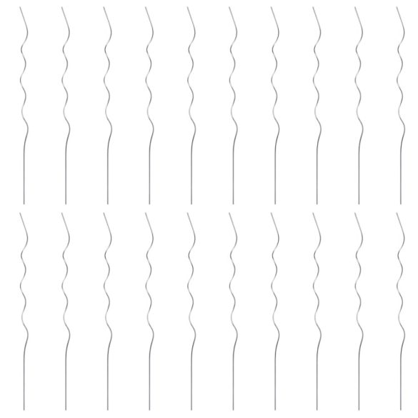 20 db spirál alakú horganyzott acél növény támaszték 110 cm