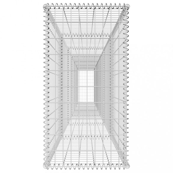 horganyzott acél gabion fal fedéllel 600 x 50 x 100 cm
