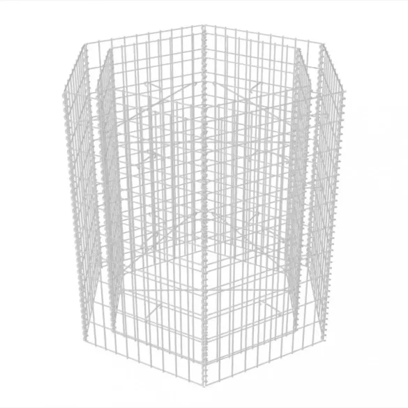 hatszögletű gabion magaságyás 100 x 90 x 100 cm