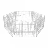 hatszögletű gabion magaságyás 160 x 140 x 50 cm