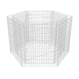 hatszögletű gabion magaságyás 160 x 140 x 100 cm