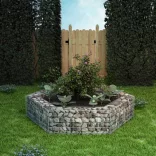 hatszögletű gabion magaságyás 200 x 173 x 40 cm