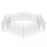 hatszögletű gabion magaságyás 200 x 173 x 40 cm