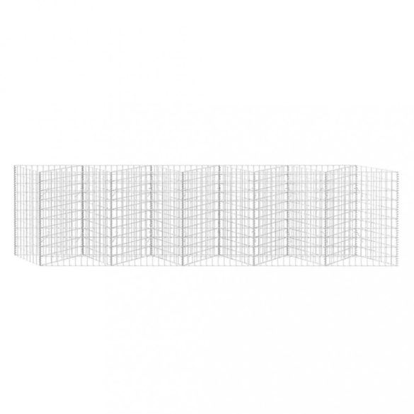 horganyzott acél gabion kosár 300 x 30 x 100 cm