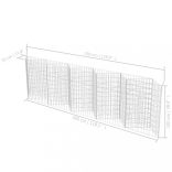 horganyzott acél gabion kosár 300 x 30 x 100 cm