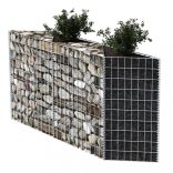 horganyzott acél gabion kosár 120 x 30 x 100 cm