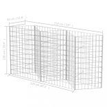 horganyzott acél gabion kosár 120 x 30 x 100 cm