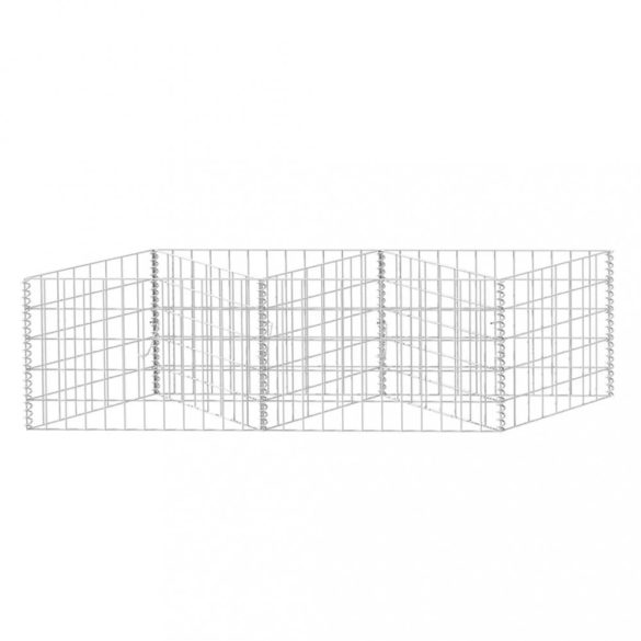 horganyzott acél gabion kosár 120 x 30 x 50 cm