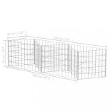 horganyzott acél gabion kosár 120 x 30 x 50 cm