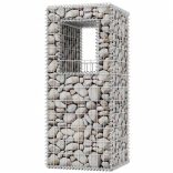 2 db  acél gabion kosár oszlop / ágyás 50 x 50 x 120 cm