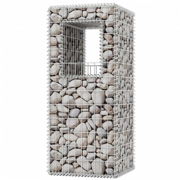 2 db  acél gabion kosár oszlop / ágyás 50 x 50 x 120 cm