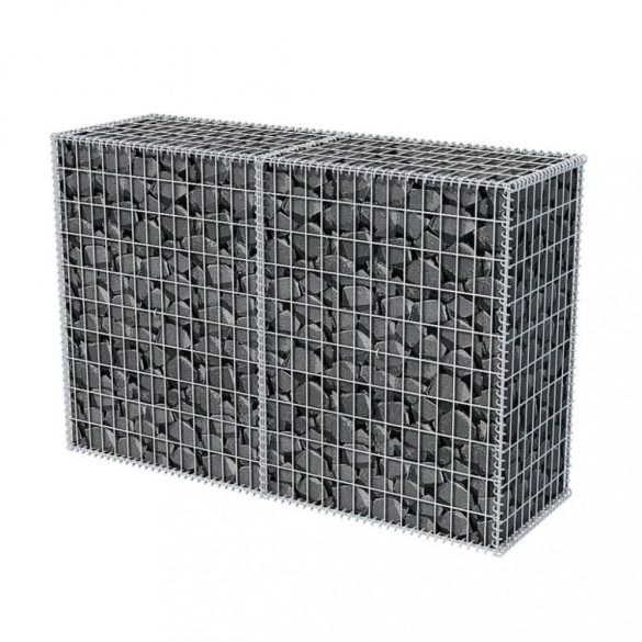 horganyzott acél gabion kosár 150 x 50 x 100 cm