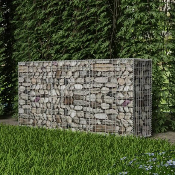 horganyzott acél gabion kosár 200 x 50 x 100 cm