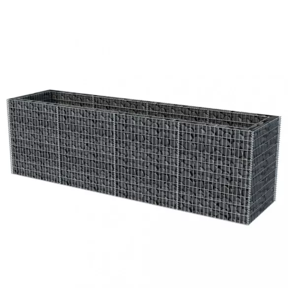acél gabion magaságyás 360 x 90 x 100 cm