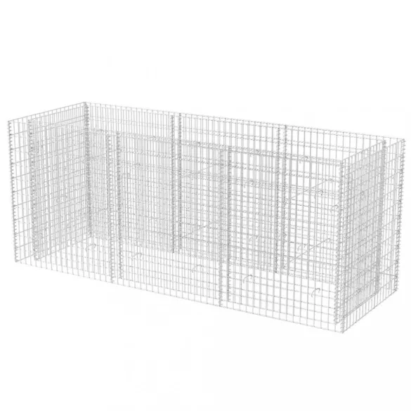acél gabion magaságyás 270 x 90 x 100 cm
