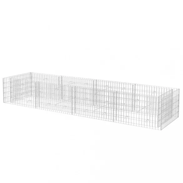 acél gabion magaságyás 360 x 90 x 50 cm