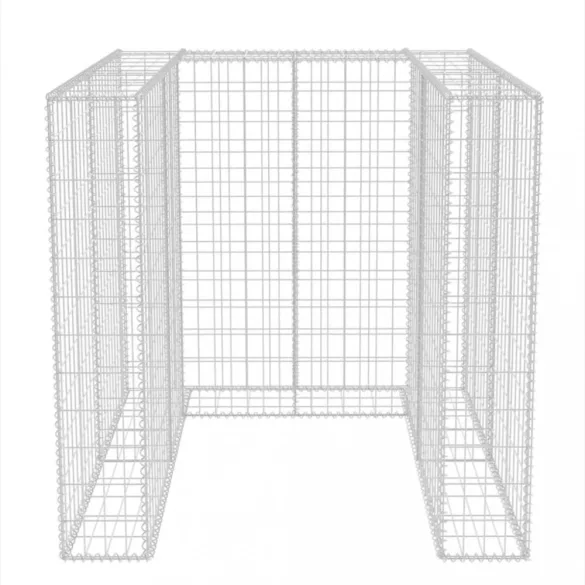 acél gabion 1 db gurulós kukához 110 x 100 x 120 cm