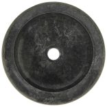 fekete márvány mosdókagyló 40 x 12 cm