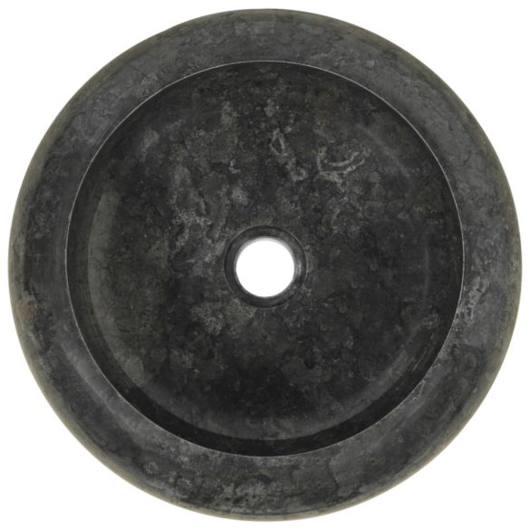 fekete márvány mosdókagyló 40 x 12 cm