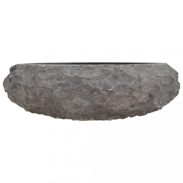 fekete márvány mosdókagyló 40 x 12 cm