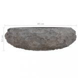 fekete márvány mosdókagyló 40 x 12 cm