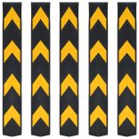 5 db fényvisszaverő gumi sarokélvédő 80 cm