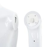 fényes fehér, egész alakos férfi próbababa üvegtalppal 185 cm