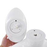 fényes fehér, egész alakos női próbababa üvegtalppal 175 cm