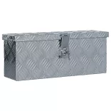 ezüstszínű alumíniumdoboz 48,5 x 14 x 20 cm