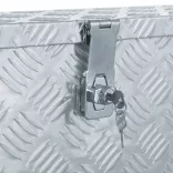 ezüstszínű alumíniumdoboz 76,5 x 26,5 x 33 cm