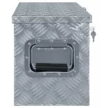 ezüstszínű alumíniumdoboz 80 x 30 x 35 cm