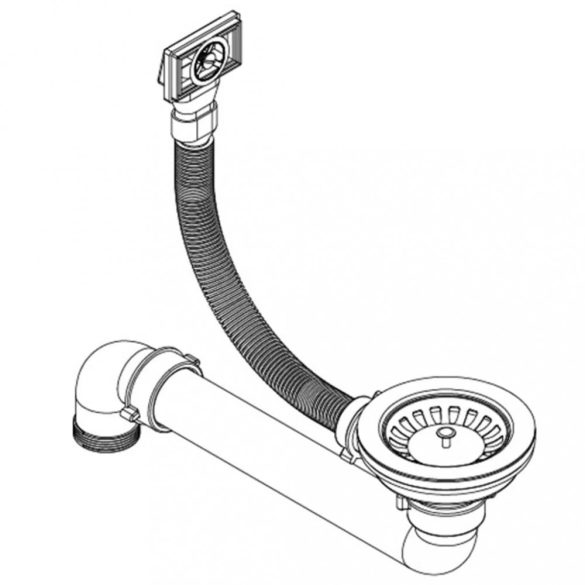 szürke, egymedencés gránit mosogatótálca