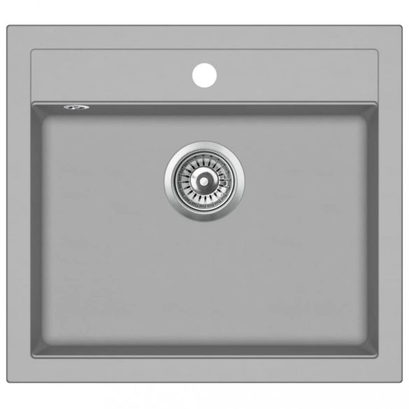 szürke, egymedencés gránit mosogatótálca