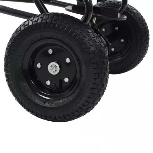 vontatható sószóró kocsi PVC/acél 125 x 74 x 79 cm 45 literes