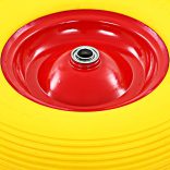 tömör poliuretán talicskakerék tengellyel 4.00-8 390 mm