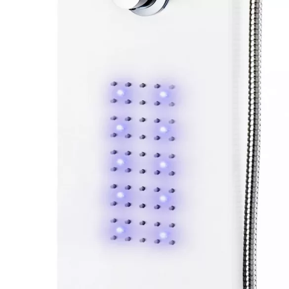 fehér alumínium zuhanypanel 20 x 44 x 130 cm
