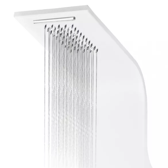 fehér alumínium zuhanypanel 20 x 44 x 130 cm