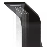 fekete alumínium zuhanypanel 20 x 44 x 130 cm
