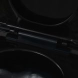 fekete kerámia fali WC csésze