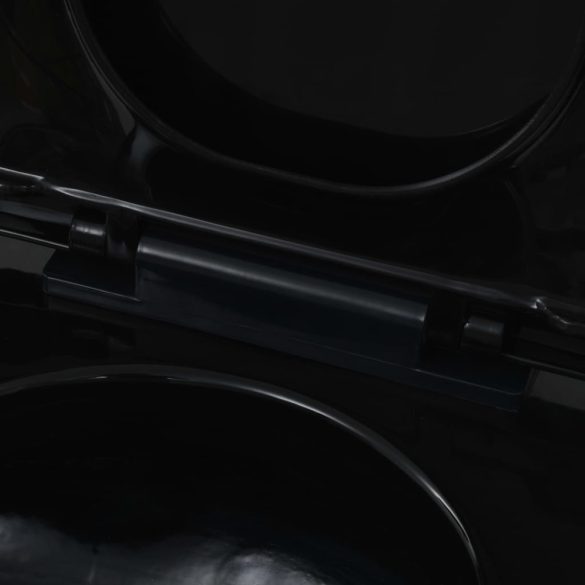 fekete kerámia fali WC csésze