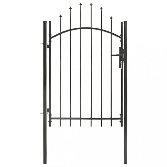 fekete acél kertkapu Woerden 1x1,5 m