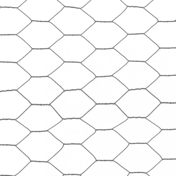 szürke PVC-bevonatú acél csirkeháló drótkerítés 25 x 1 m