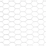 ezüst horganyzott acél csirkeháló drótkerítés 25 x 1,2 m